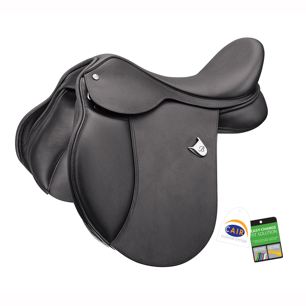 Bates All Purpose Pony -yleissatula ponille, musta