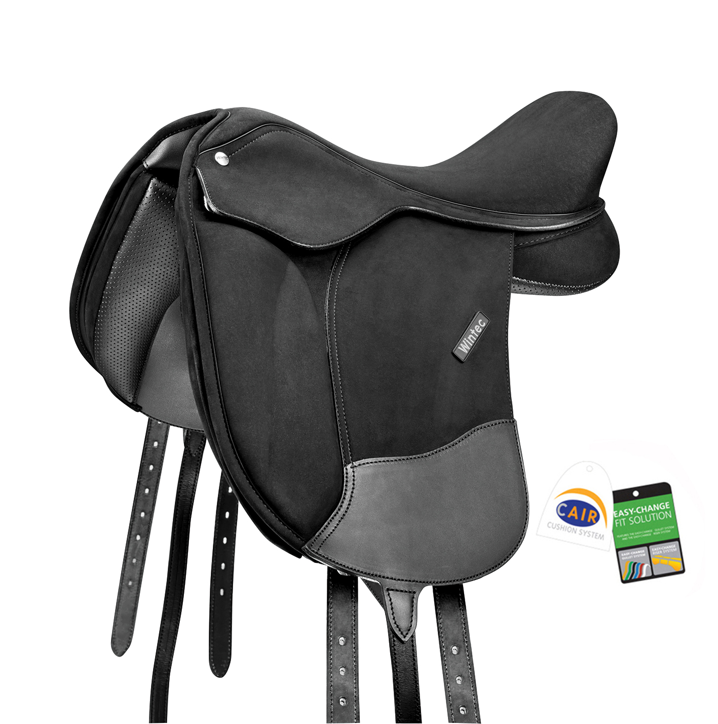 Wintec Pro Pony Dressage HART-koulusatula musta